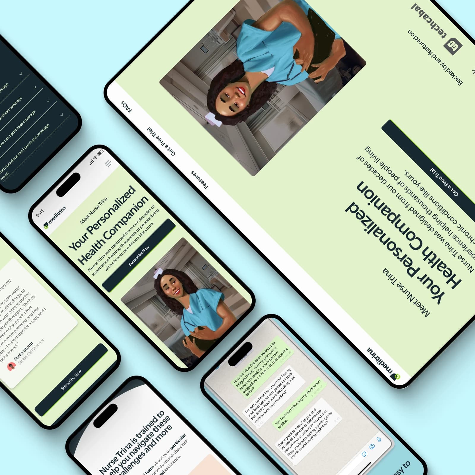 Telemedicine & Medication Delivery mockup